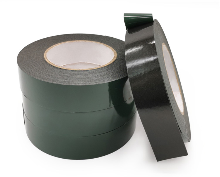 PE泡棉雙面膠帶綠膜黑色泡沫汽車銘牌隔音防震防水耐高溫